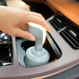 Car Gear Shifter Style LED Night Light - 3 Brightness Levels, Type-C Rechargeable & Stress Relief Gadget(Gray) - Front View