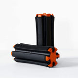 Portable Golf Club Carrier SILO - Holds 3 Clubs, Lightweight & Easy to (Black Orange)
