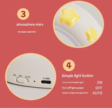Adorable LED Night Light with Tap Control - 3 Brightness Levels & USB Charging(Little rabbit) - Front View