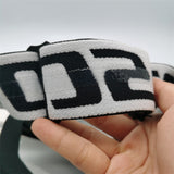 Performance Motocross & Off-Road Goggles - Increased Impact Protection with Lens Lock System(White and red frame transparent piece) - 45-Degree Angle