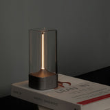 Magnetic Levitating Night Light with Flexible LED - USB-C Rechargeable, Stepless Dimming & Outdoor Hook(black)