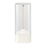 Magnetic Levitating Night Light with Flexible LED - USB-C Rechargeable, Stepless Dimming & Outdoor Hook(white)
