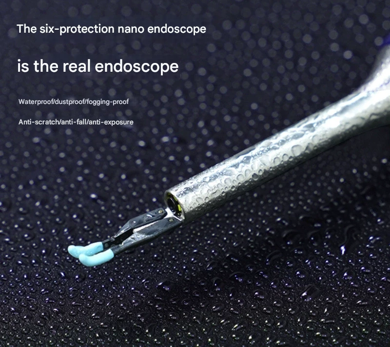 Smart Visual Ear Cleaner with HD Endoscope & Precision Tweezers - Safe for Adults & Children(Dark blue)