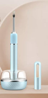 Smart Visual Ear Cleaner with HD Endoscope & Precision Tweezers - Safe for Adults & Children(Light blue)