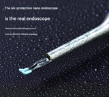 Smart Visual Ear Cleaner with HD Endoscope & Precision Tweezers - Safe for Adults & Children(Light blue)