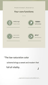 Sonic Electric Toothbrush with 31000 VPM, 4 Modes, 10000+ Soft Bristles, Travel Case & Charging Base(Pink) - Top-Down View