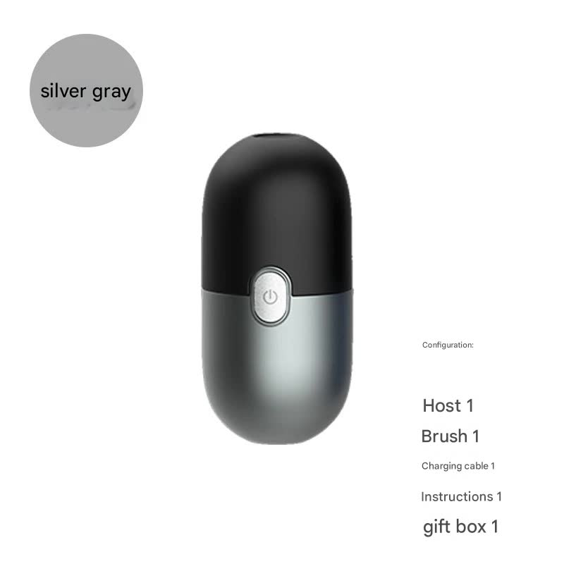 Mini Electric Rotary Shaver - IPX7 Waterproof, 2 Speed Modes, 90-Day Battery Life, USB Rechargeable(grey)