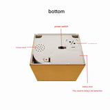 Adorable Cat Stealing Coin Piggy Bank - Automatic Money Saving Box for Kids & Adults(Orange and white cat) - Side View