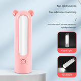 2-in-1 Portable LED Camping Lantern & Flashlight - USB Rechargeable, Dual Light Modes(Bear model green) - Top-Down View