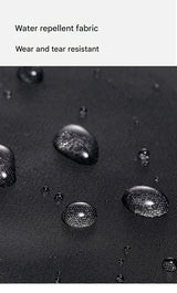 Printed Canvas Tote Bag - Water-Resistant, Large Capacity Shoulder Bag with Intricate Pattern(Dark grey cashew flower) - Rear View