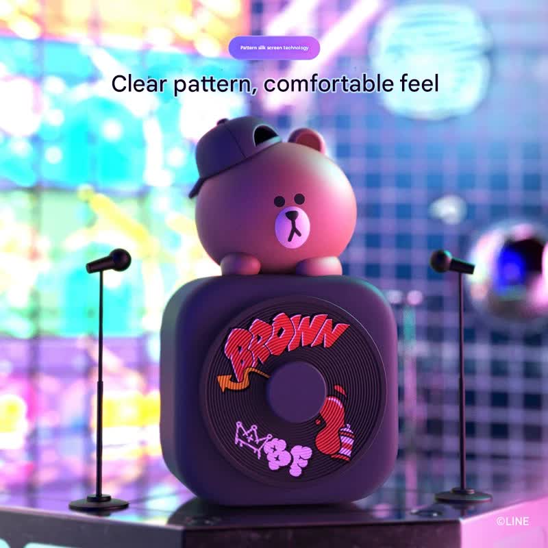 Car Air Freshener - CD Player Design with Spinning Record & Cute Character Topper(White bunny)