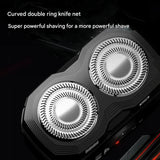 K002 Mini Electric Shaver - 3D Floating Head, IPX7 Waterproof, Type-C Charging, 70 Min Runtime Product Description(white) - Side View