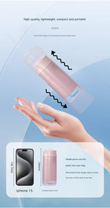 Portable Water Flosser - 70-Day Battery, 4 Modes, 5 Nozzles, IPX7 Waterproof, 200ml Telescopic Tank(white) - Front View