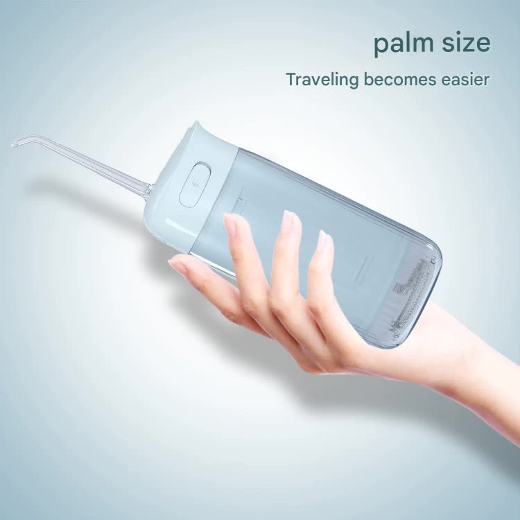 Portable Water Flosser - 70-Day Battery, 4 Modes, 5 Nozzles, IPX7 Waterproof, 200ml Telescopic Tank(Blue)