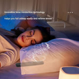 Under-Pillow Bone Conduction Sleep Sound Device - Bluetooth 5.3, TF Card, 8H Playtime & Timer(Khaki) - Side View