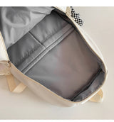 Large Capacity Nylon Backpack - Fits Tablet, A4 Magazines, Umbrella - Multiple Pockets & Adjustable Straps(purple)
