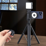 MagSafe Compatible Camera Grip & Phone Stand with Detachable Bluetooth Remote - Versatile Photography Assistant(grey) - Side View