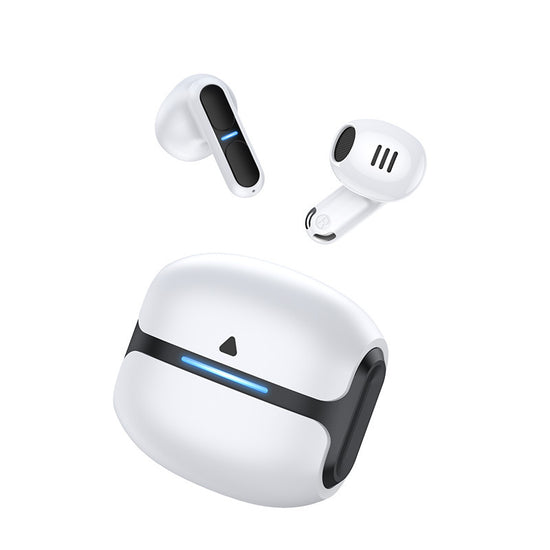 TWS Wireless Earbuds with Bluetooth 5.3 - 13mm Drivers, 21H Playtime, LED Charging Case(white)