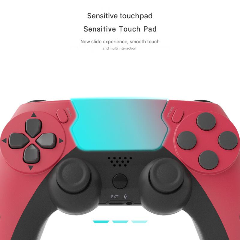 Wireless Gaming Controller - Bluetooth 4.0, Double Motor Vibration, Sensitive Touchpad & 8H Playtime(Black)