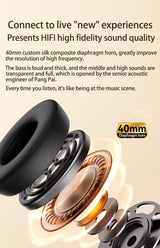 Wireless Over-Ear Headphones with Graffiti Design - Bluetooth 5.3, HIFI Sound, RGB Light, 8H Playtime(pink) - Top-Down View