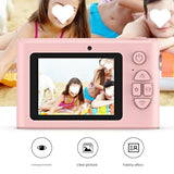 Ultra HD 4K Dual Lens Digital Camera - 44MP, 4X Zoom, 2.4 Screen, Complete with 64GB Card (pink) - Front View