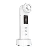 Multi-Functional Facial Beauty Device - Ultrasonic, EMS, RF LED, Cool Therapy & Eye Care(white)