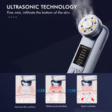 Multi-Functional Facial Beauty Device - Ultrasonic, EMS, RF LED, Cool Therapy & Eye Care(white) - Front View