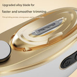 Electric Nail Clipper & Grinder - 2-in-1 Automatic Trimmer with 2 Speeds, Type-C Charging, Safe for All Ages(white) - Top-Down View