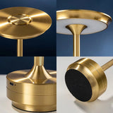UFO Version LED Desk Lamp - Silver Touch Switch with Dimming and USB Cable - Side View