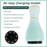 Gradient white green Portable Electric Cupping Therapy Device - Adjustable Intensity & Heat