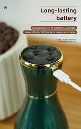 Gradient white green Portable Electric Cupping Therapy Device - Adjustable Intensity & Heat - 45-Degree Angle