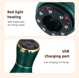 Gradient white green Portable Electric Cupping Therapy Device - Adjustable Intensity & Heat - Close-Up Angle