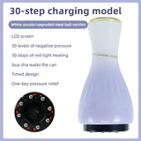 Gradient white purple Portable Electric Cupping Therapy Device - Adjustable Intensity & Heat