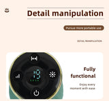 Gradient white purple Portable Electric Cupping Therapy Device - Adjustable Intensity & Heat - Rear View