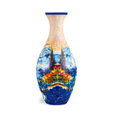 Unique 3D Puzzle Vase with Built-in Water Holder - Fun DIY Project (Castle)