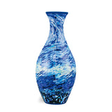 Unique 3D Puzzle Vase with Built-in Water Holder - Fun DIY Project (Waves)