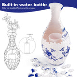 Unique 3D Puzzle Vase with Built-in Water Holder - Fun DIY Project (Autumn) - 45-Degree Angle