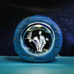 Celestial Ring LED Crystal Ball Lamp - 3D Engraving, Unique Gift (Tulip)