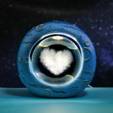 Celestial Ring LED Crystal Ball Lamp - 3D Engraving, Unique Gift (Love Cloud)