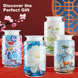 Colorful Style 1 DIY 3D Puzzle Vase - Creative Jigsaw Flower Holder with Waterproof Liner - Decorative Home Accent & Unique Gift - Front View