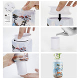Colorful Style 1 DIY 3D Puzzle Vase - Creative Jigsaw Flower Holder with Waterproof Liner - Decorative Home Accent & Unique Gift - Close-Up Angle