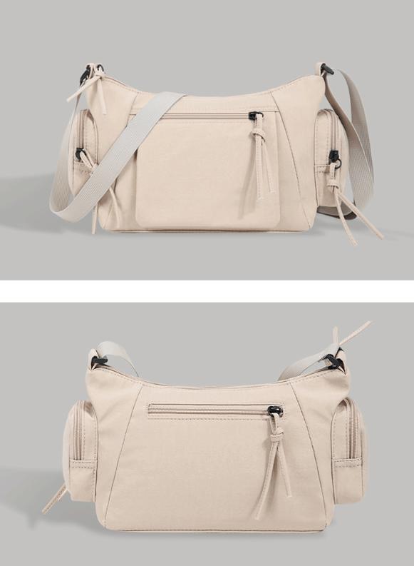 Blue Chic Lightweight Multi-Pocket Oxford Crossbody Bag - Waterproof Retro Shoulder Bag for Women