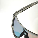 Grey frame and photochromic Grey lenses Photochromic Cycling Sunglasses - Lightweight TR90 Frame, HD Vision for Road Biking & Running - Rear View