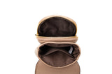 Black Chic Quilted Crossbody Phone Bag - PU Leather Mini Purse with Floral Stitching & Adjustable Strap - Rear View