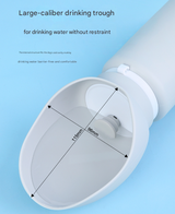 Grey Portable Pet Dog Water Bottle 550ml - Foldable Food-Grade Silicone Travel Drinker with Leak-Proof Dispenser - Close-Up Angle