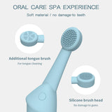 6 x Silicone Pet Toothbrush (3 Fish shape and 3 Bone shape) Beige Gentle Food-Grade Silicone Pet Toothbrush - Promotes Healthy Teeth & Gums for Dogs & Cats - Side View