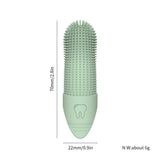 4 Pcs Beige Soft Silicone Pet Finger Toothbrush - Gentle Dental Care for Dogs & Cats, Tartar & Plaque Remover - 45-Degree Angle