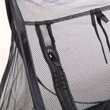 Black Portable Pop-Up Pet Tent - Lightweight Foldable Outdoor Enclosure for Dogs & Cats, Breathable Mesh Travel Kennel - Rear View