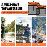 1 Piece Orange and Black Durable Collapsible Fishing Keepnet - Large 40.5L Quick-Dry Coated Nylon Fish Basket for Live Bait & Catch - Top-Down View