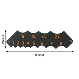2 Pcs Black Precision Fillet Radius Gauge - Compact Plastic Arc & Corner Measurement Tool R1-R12mm - 45-Degree Angle